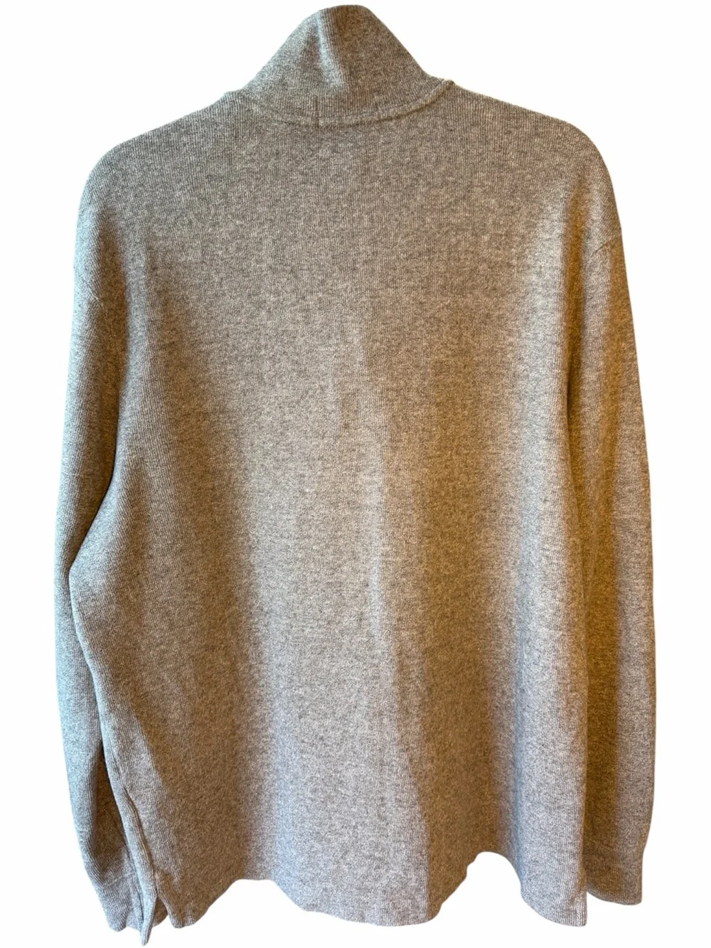 Polo Ralph Lauren Men’s 1/4 Zip Cotton Pullover Gray Large Pony Logo